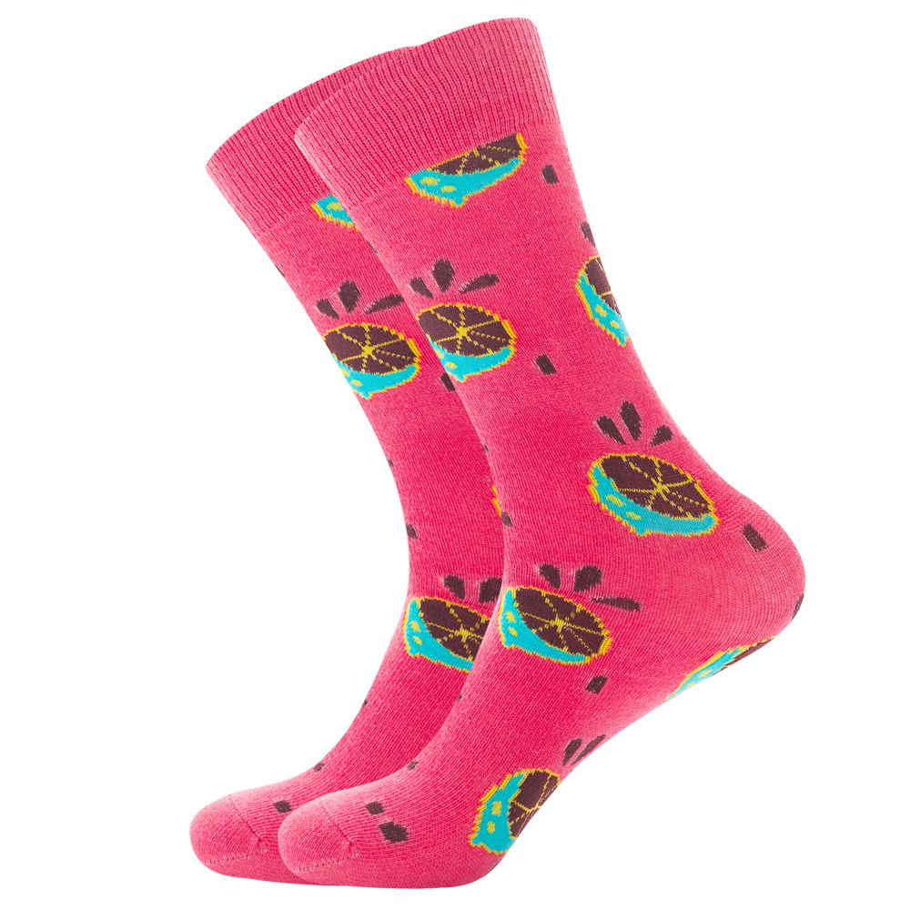 Border Fruit Fall Cotton Socks Simulated Tidal Boneless Socks